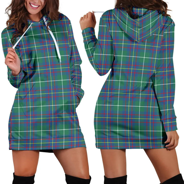 Scottish Inglis Ancient Clan Tartan Hoodie Dress