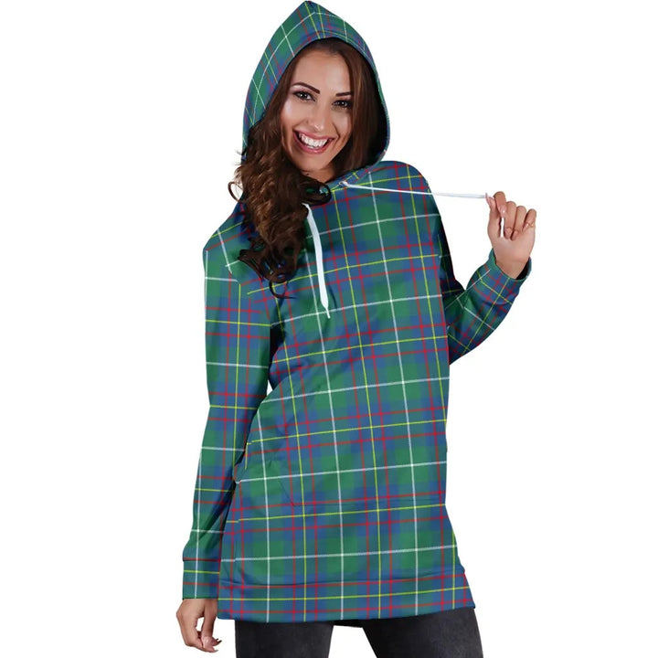 Scottish Inglis Ancient Clan Tartan Hoodie Dress