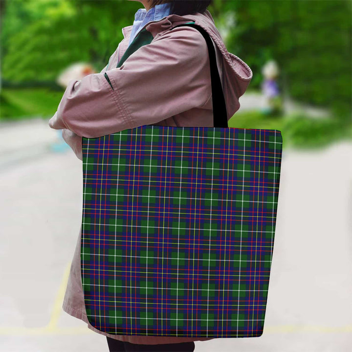 Scottish Inglis Modern Clan Tartan Canvas Bag With Shoulder Strap Tartan Plaid 2