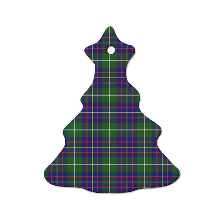 Scottish Inglis Modern Clan Tartan Ceramic Ornament  Tree Shape Tartan Plaid