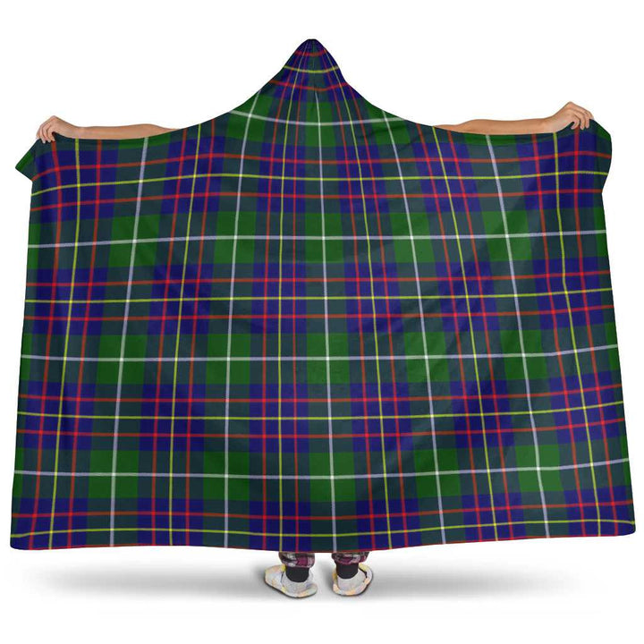 Scottish Inglis Modern Clan Tartan Hooded Blanket Tartan Plaid 1
