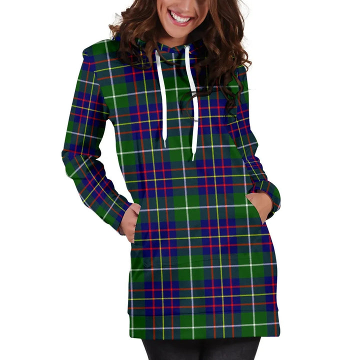 Scottish Inglis Modern Clan Tartan Hoodie Dress