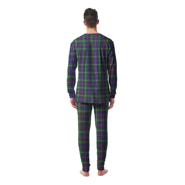 Scottish Inglis Modern Clan Tartan Pajama Set Men Back Side Tartan Plaid