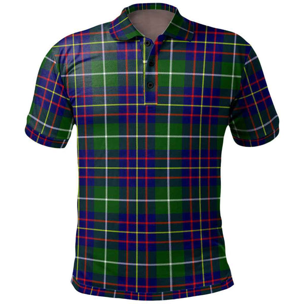 Scottish Inglis Modern Clan Tartan Polo Shirt Front Side Tartan Plaid