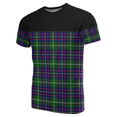 Scottish Inglis Modern Clan Tartan T-Shirt Horizontal Style Front Side Tartan Plaid