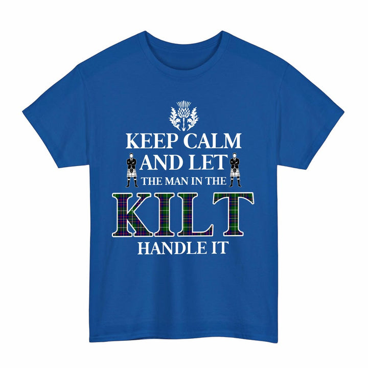 Scottish Inglis Modern Clan Tartan T-Shirt - Keep Calm Tartan Plaid Royal Color