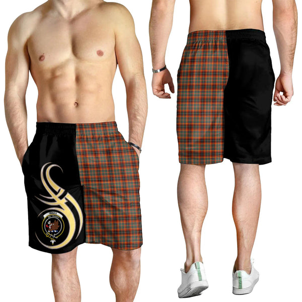 Scottish Innes Ancient Clan Crest Tartan Believe in Me Men's Shorts
