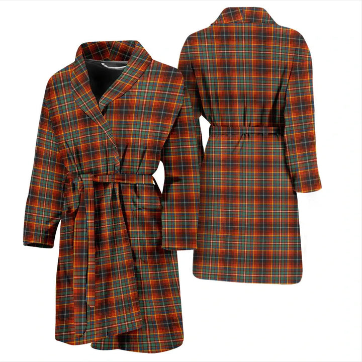 Scottish Innes Ancient Clan Tartan Bathrobe 3