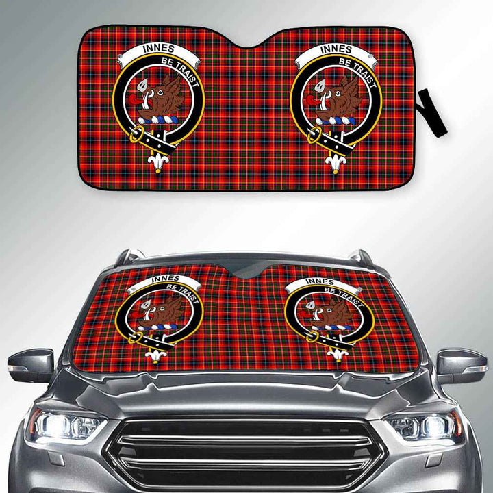 Scottish Innes Clan Crest Tartan Car Windshield Sun Shade Tartan Plaid 2