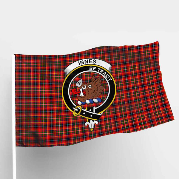 Scottish Innes Clan Crest Tartan Flag Parade Tartan Plaid 1