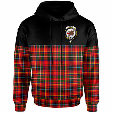 Scottish Innes Clan Crest Tartan Hoodie - Horizontal Style Front Side Tartan Plaid