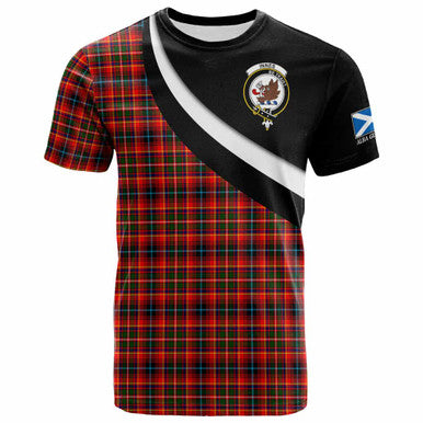 Scottish Innes Clan Crest Tartan T-Shirt - Scotland Forever Style Front Side Tartan Plaid
