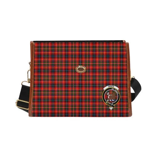 Scottish Innes Clan Crest Tartan Waterproof Canvas Bag Tartan Plaid 2