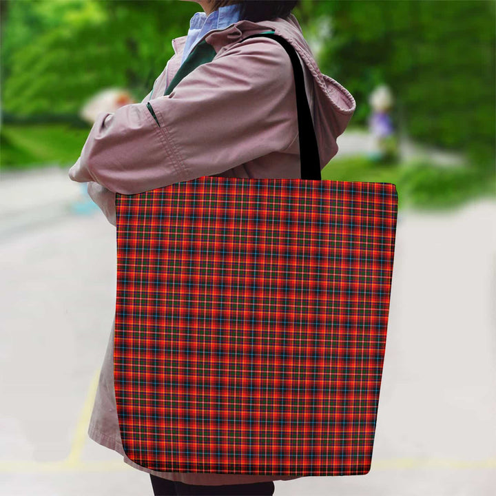 Scottish Innes Modern Clan Tartan Canvas Bag With Shoulder Strap Tartan Plaid 2