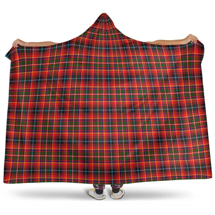 Scottish Innes Modern Clan Tartan Hooded Blanket Tartan Plaid 1