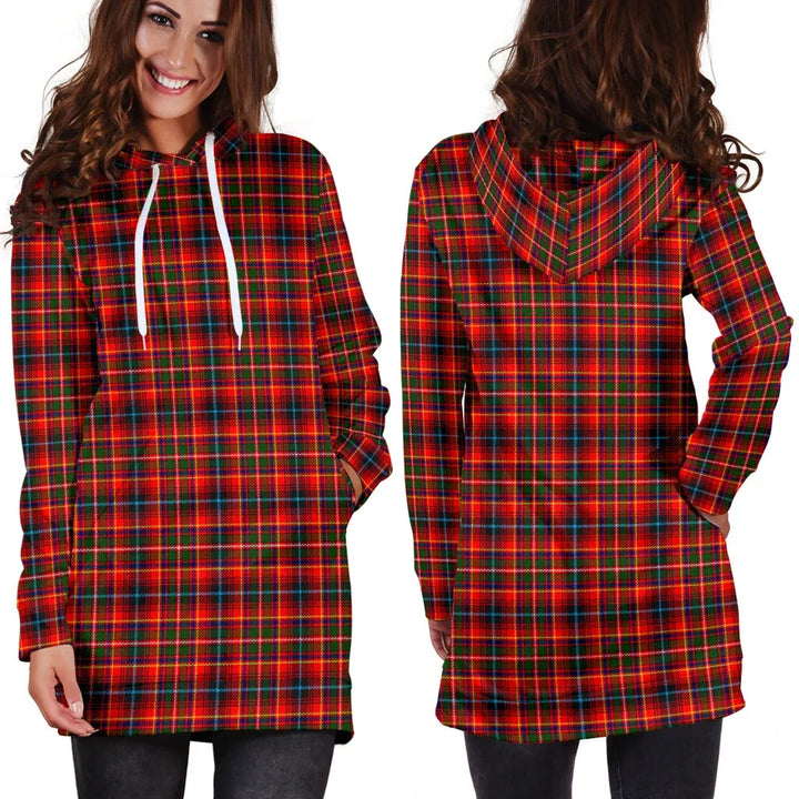 Scottish Innes Modern Clan Tartan Hoodie Dress