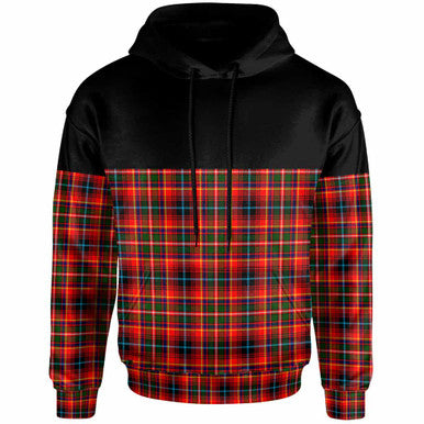 Scottish Innes Modern Clan Tartan Hoodie - Horizontal Style Front Side Tartan Plaid