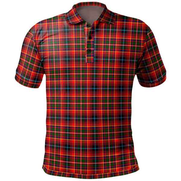 Scottish Innes Modern Clan Tartan Polo Shirt Front Side Tartan Plaid