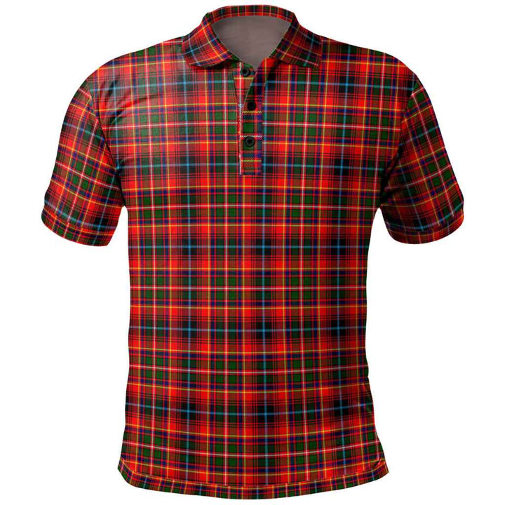 Scottish Innes Modern Clan Tartan Polo Shirt Front Side Tartan Plaid