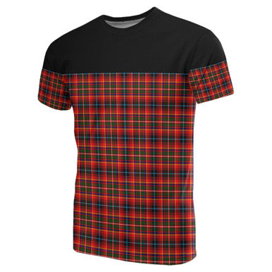 Scottish Innes Modern Clan Tartan T-Shirt Horizontal Style Front Side Tartan Plaid
