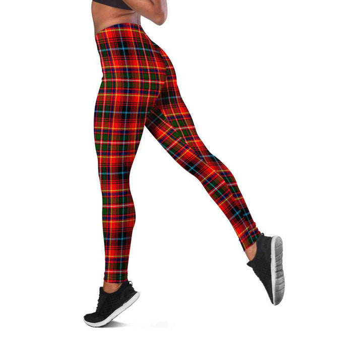 Scottish Innes Modern Clan Tartan Women Leggings Tartan Plaid 2