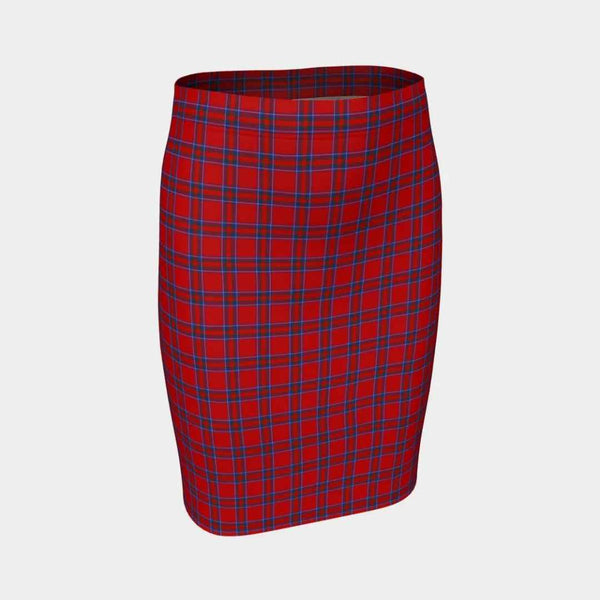 Scottish Inverness District Clan Tartan Fitted Skirt Tartan Plaid 1