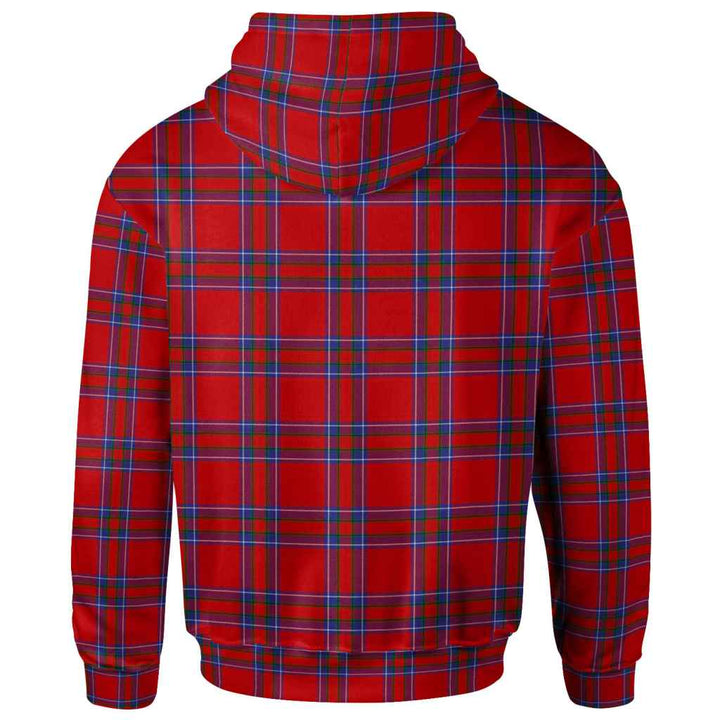 Scottish Inverness District Clan Tartan Hoodie Back Side Tartan Plaid