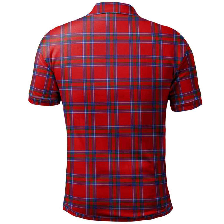 Scottish Inverness District Clan Tartan Polo Shirt Back Side Tartan Plaid