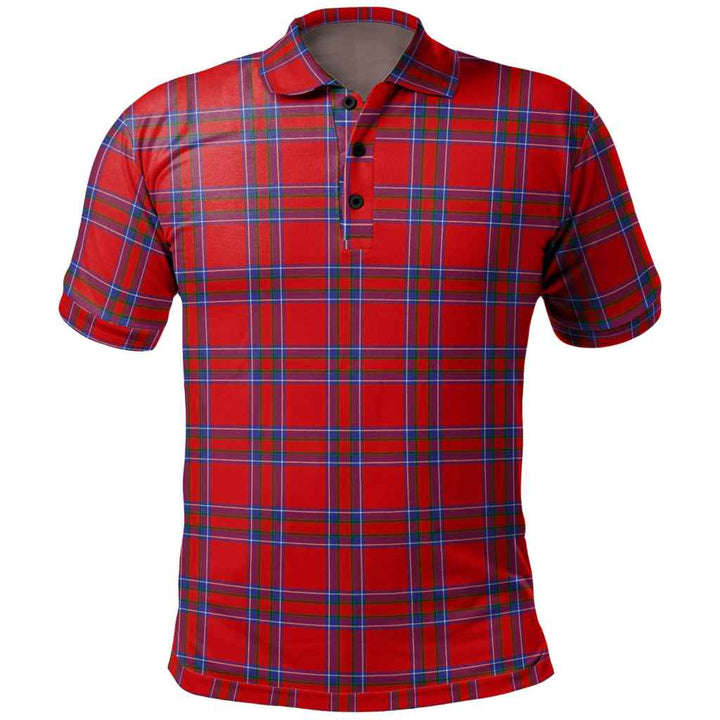 Scottish Inverness District Clan Tartan Polo Shirt Front Side Tartan Plaid