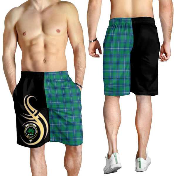 Scottish Irvine Ancient Clan Crest Tartan Believe in Me Men's Shorts