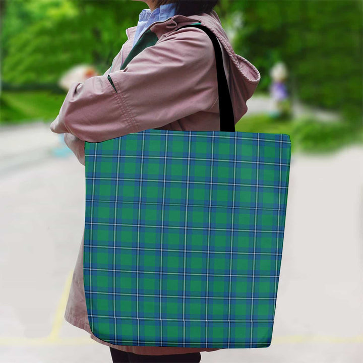 Scottish Irvine Ancient Clan Tartan Canvas Bag With Shoulder Strap Tartan Plaid 2