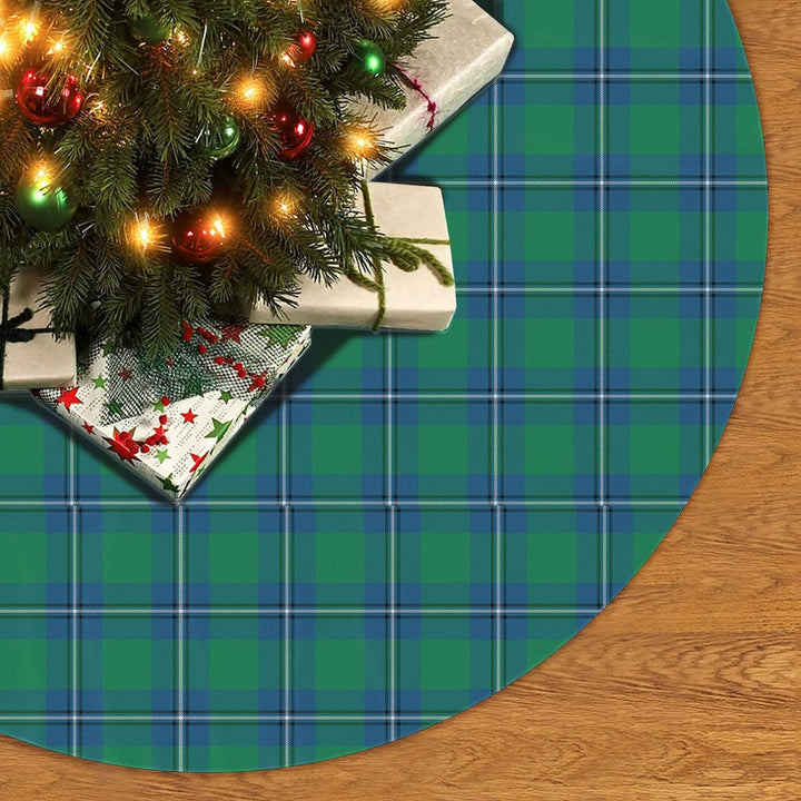 Scottish Irvine Ancient Clan Tartan Christmas Tree Skirt No Tassels 2 Tartan Plaid