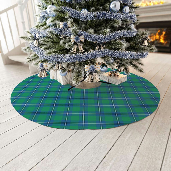 Scottish Irvine Ancient Clan Tartan Christmas Tree Skirt No Tassels 3 Tartan Plaid