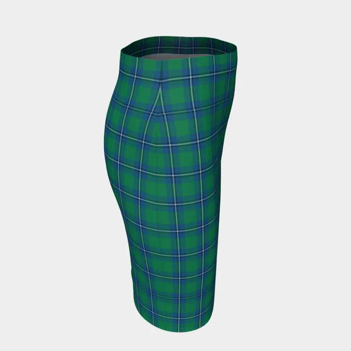 Scottish Irvine Ancient Clan Tartan Fitted Skirt Tartan Plaid 3