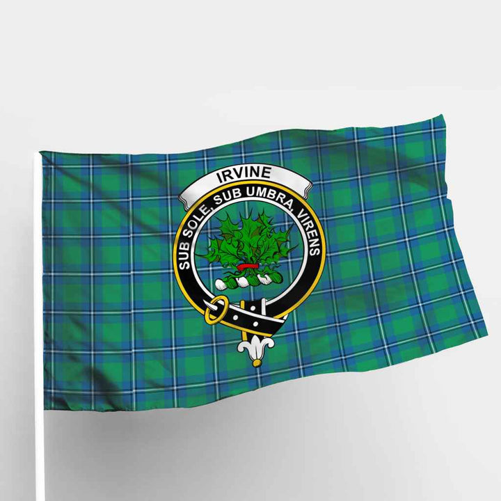 Scottish Irvine Clan Crest Tartan Flag Parade Tartan Plaid 1