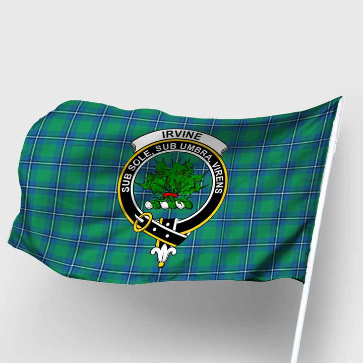 Scottish Irvine Clan Crest Tartan Flag Parade Tartan Plaid 2