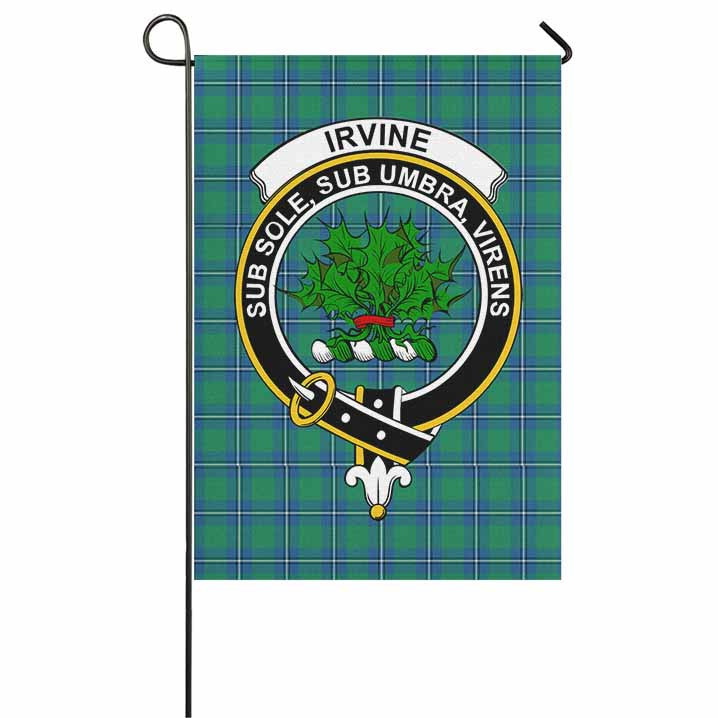 Scottish Irvine Clan Crest Tartan Garden Flag Tartan Plaid 1
