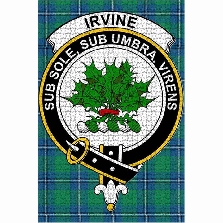 Scottish Irvine Clan Crest Tartan Jigsaw Puzzle 1