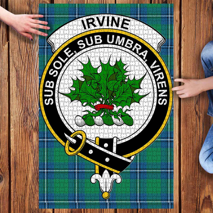 Scottish Irvine Clan Crest Tartan Jigsaw Puzzle 3