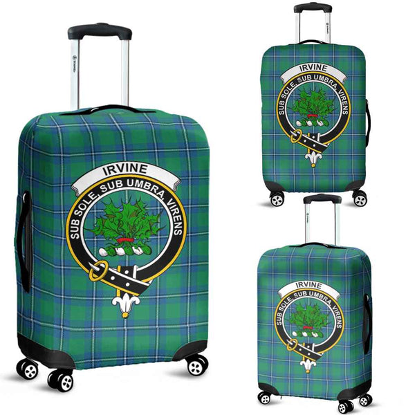 Scottish Irvine Clan Crest Tartan Luggage Cover Tartan Plaid 1
