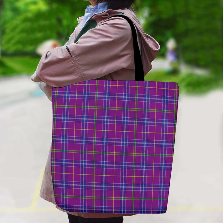 Scottish Jackson Clan Tartan Canvas Bag With Shoulder Strap Tartan Plaid 2