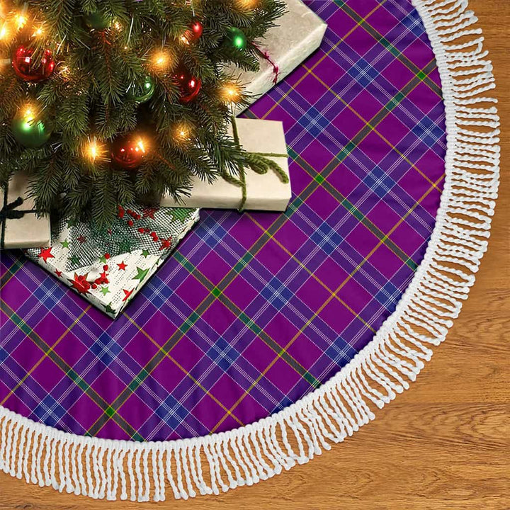 Scottish Jackson Clan Tartan Christmas Tree Skirt Tassels 2 Tartan Plaid