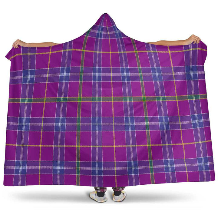 Scottish Jackson Clan Tartan Hooded Blanket Tartan Plaid 1