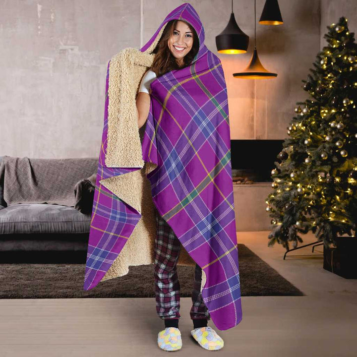 Scottish Jackson Clan Tartan Hooded Blanket Tartan Plaid 6