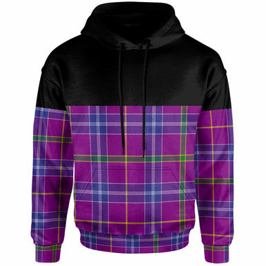 Scottish Jackson Clan Tartan Hoodie - Horizontal Style Front Side Tartan Plaid