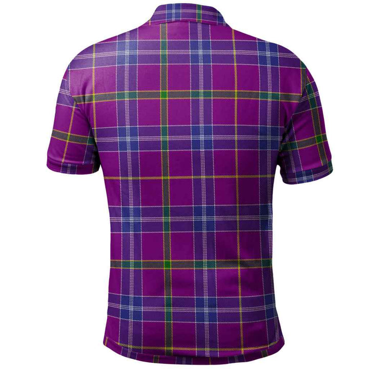 Scottish Jackson Clan Tartan Polo Shirt Back Side Tartan Plaid