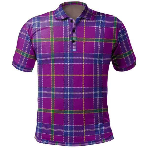 Scottish Jackson Clan Tartan Polo Shirt Front Side Tartan Plaid