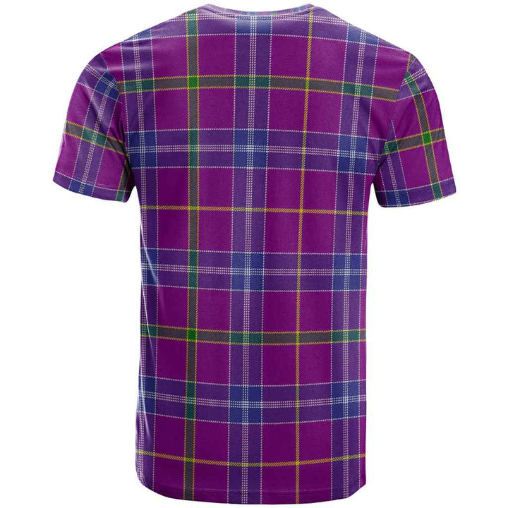 Scottish Jackson Clan Tartan T-Shirt Back Side Tartan Plaid