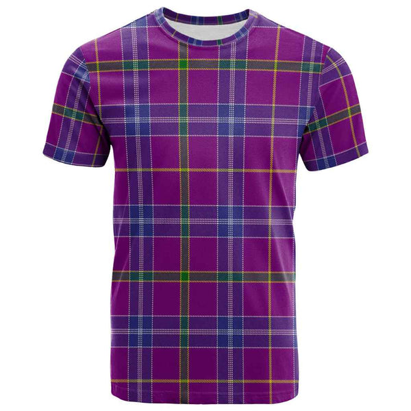 Scottish Jackson Clan Tartan T-Shirt Front Side Tartan Plaid