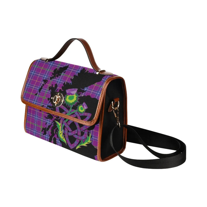 Scottish Jackson Clan Tartan Waterproof Canvas Bag With Thistle Tartan Plaid 4